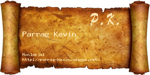 Parrag Kevin névjegykártya